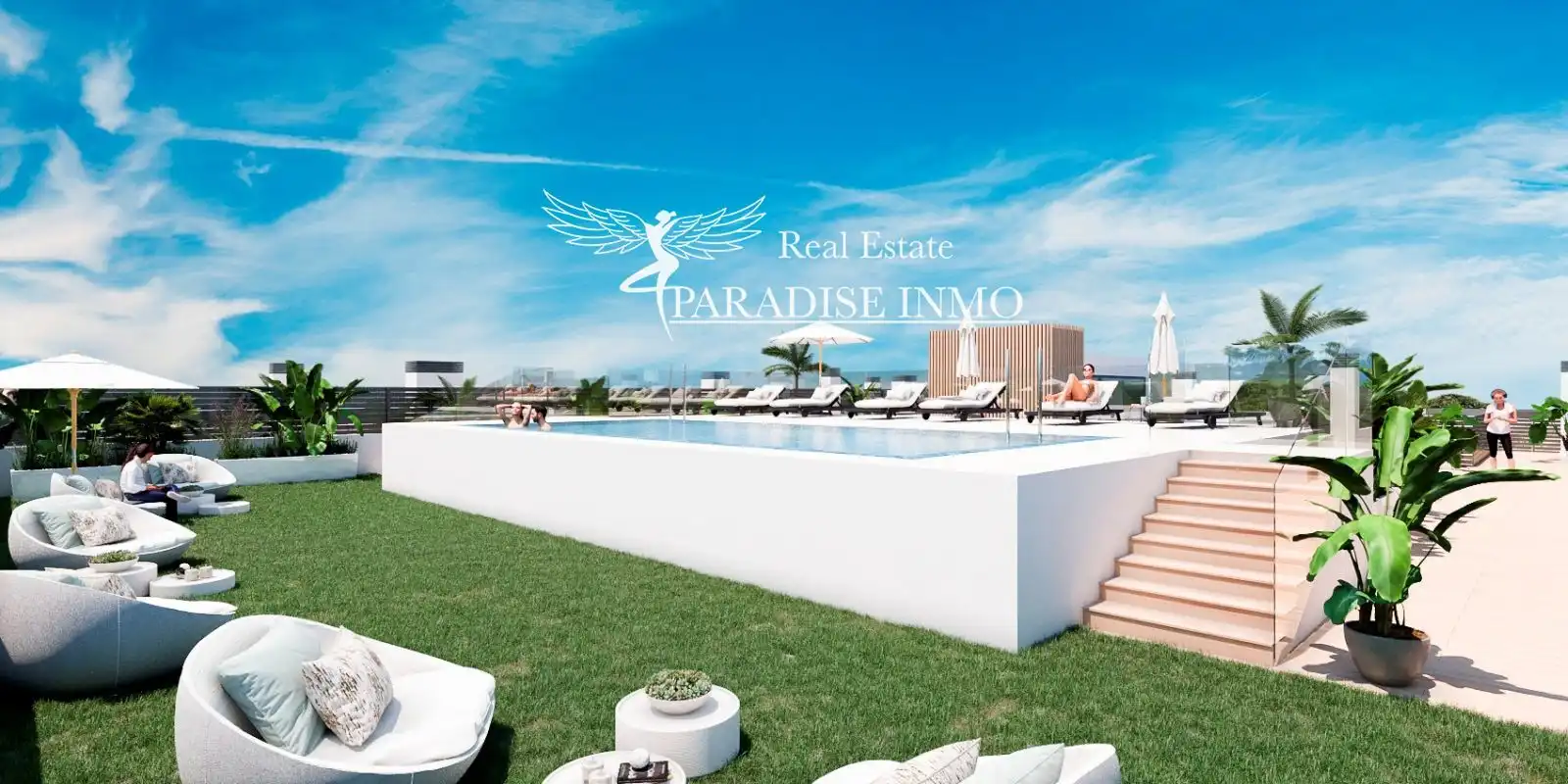Piscina de Pis en venda en Santa Eulària des Riu amb Aire condicionat, Calefacció i Terrassa