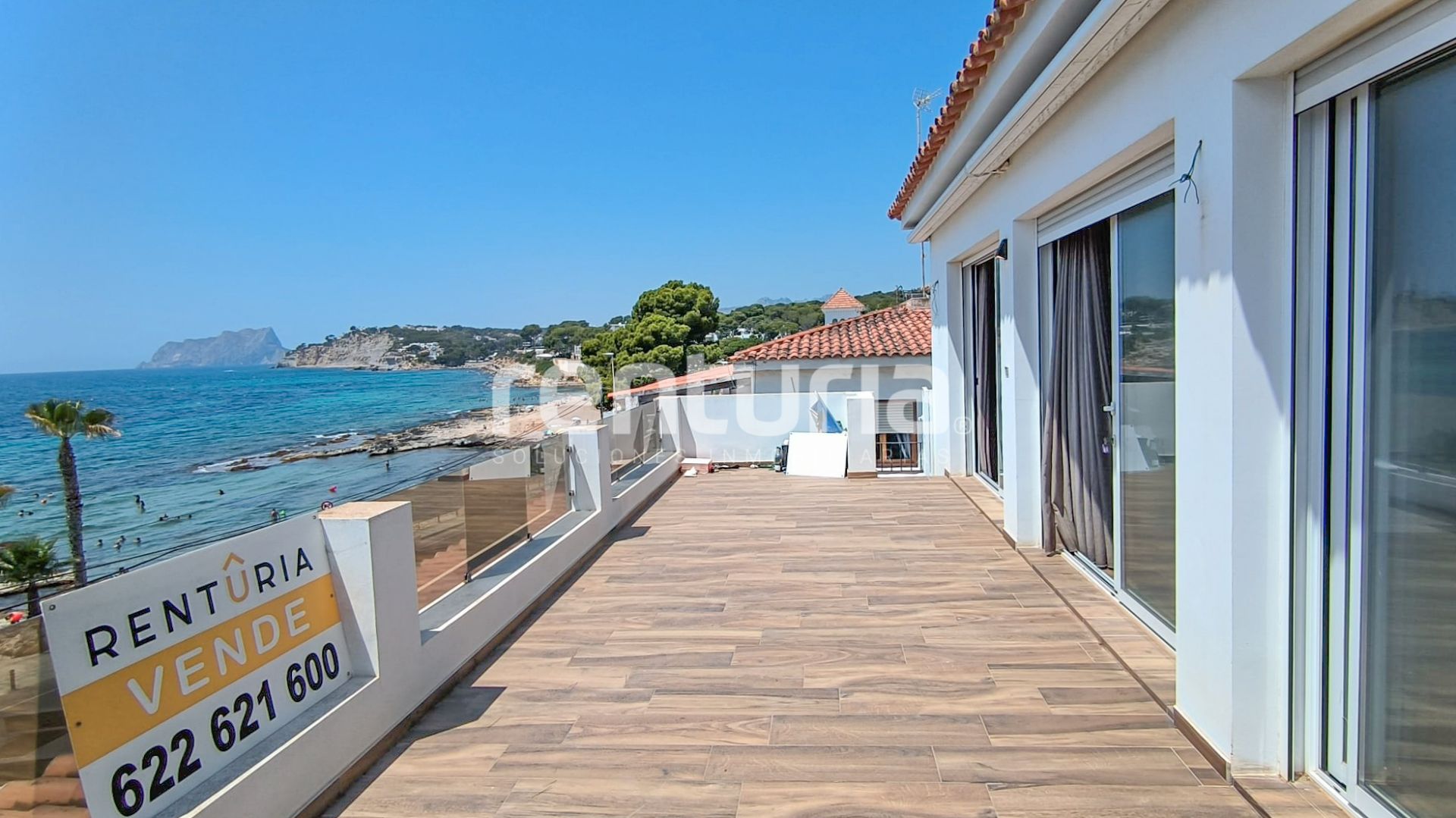 Terrassa de Àtic en venda en Moraira amb Aire condicionat, Calefacció i Jardí privat