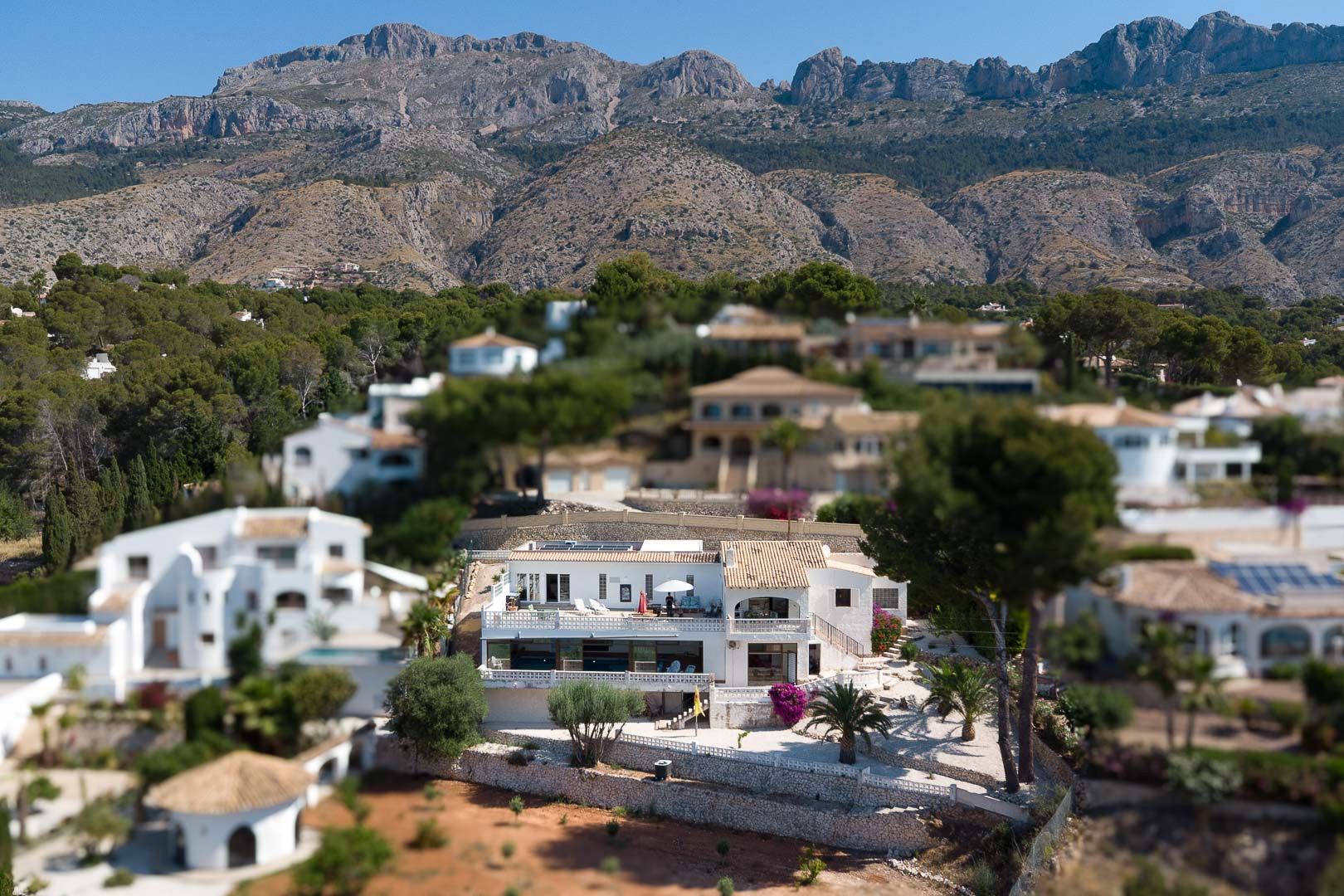 Vista exterior de Finca rústica en venda en Altea amb Aire condicionat, Calefacció i Jardí privat