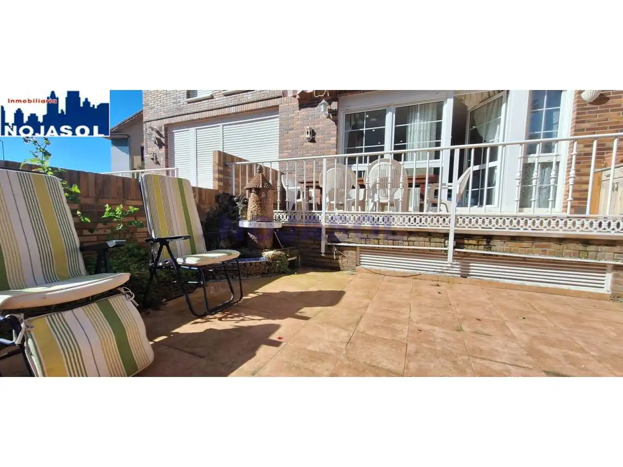 Jardí de Apartament de lloguer en Noja amb Calefacció, Terrassa i Moblat