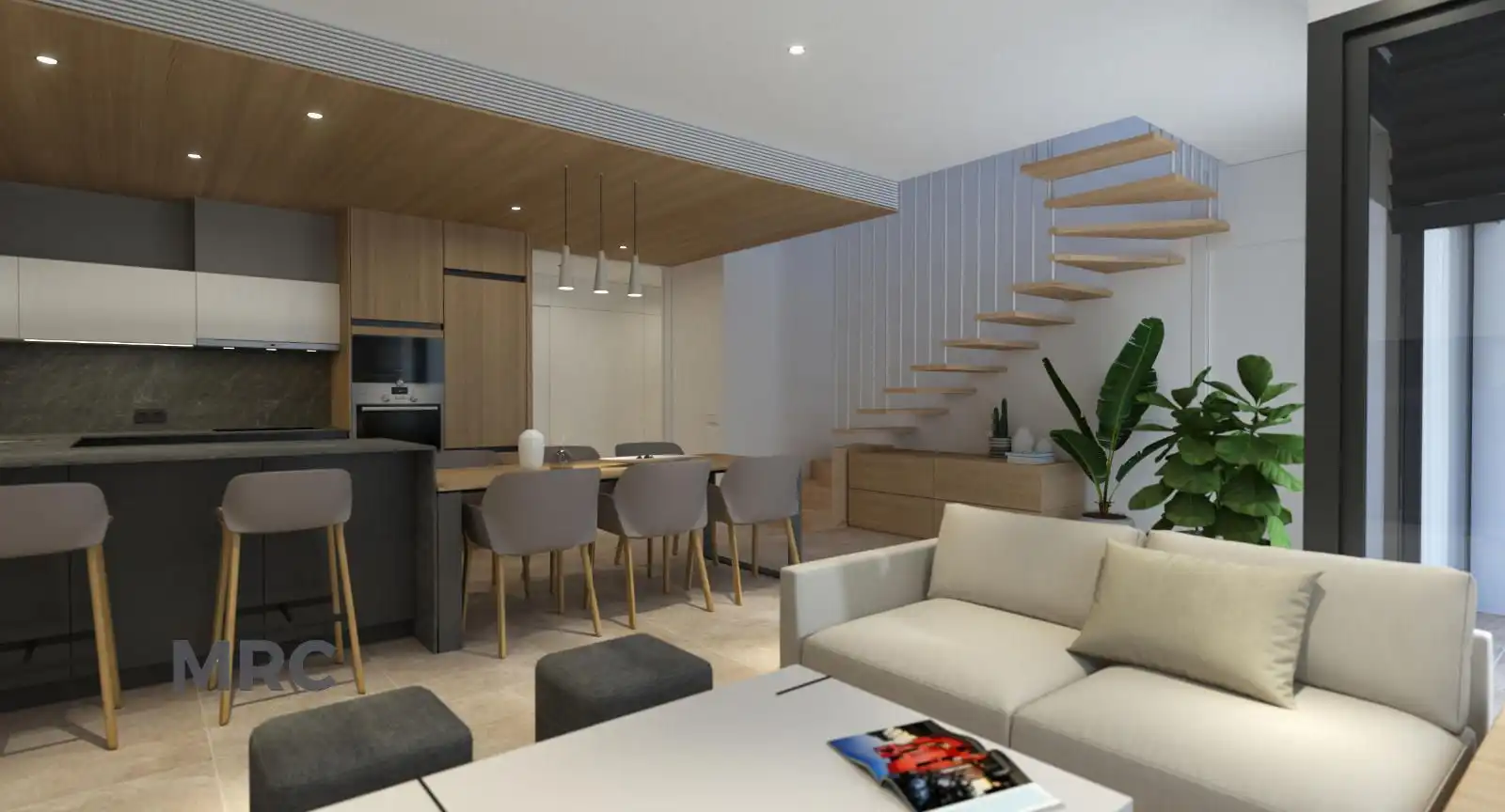 Wohnzimmer von Wohnung zum Verkauf in L'Escala mit Klimaanlage und Terrasse