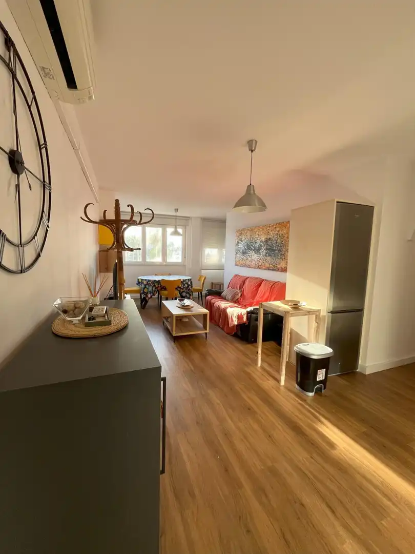 Sala d'estar de Pis en venda en El Ejido amb Aire condicionat, Jardí privat i Parquet