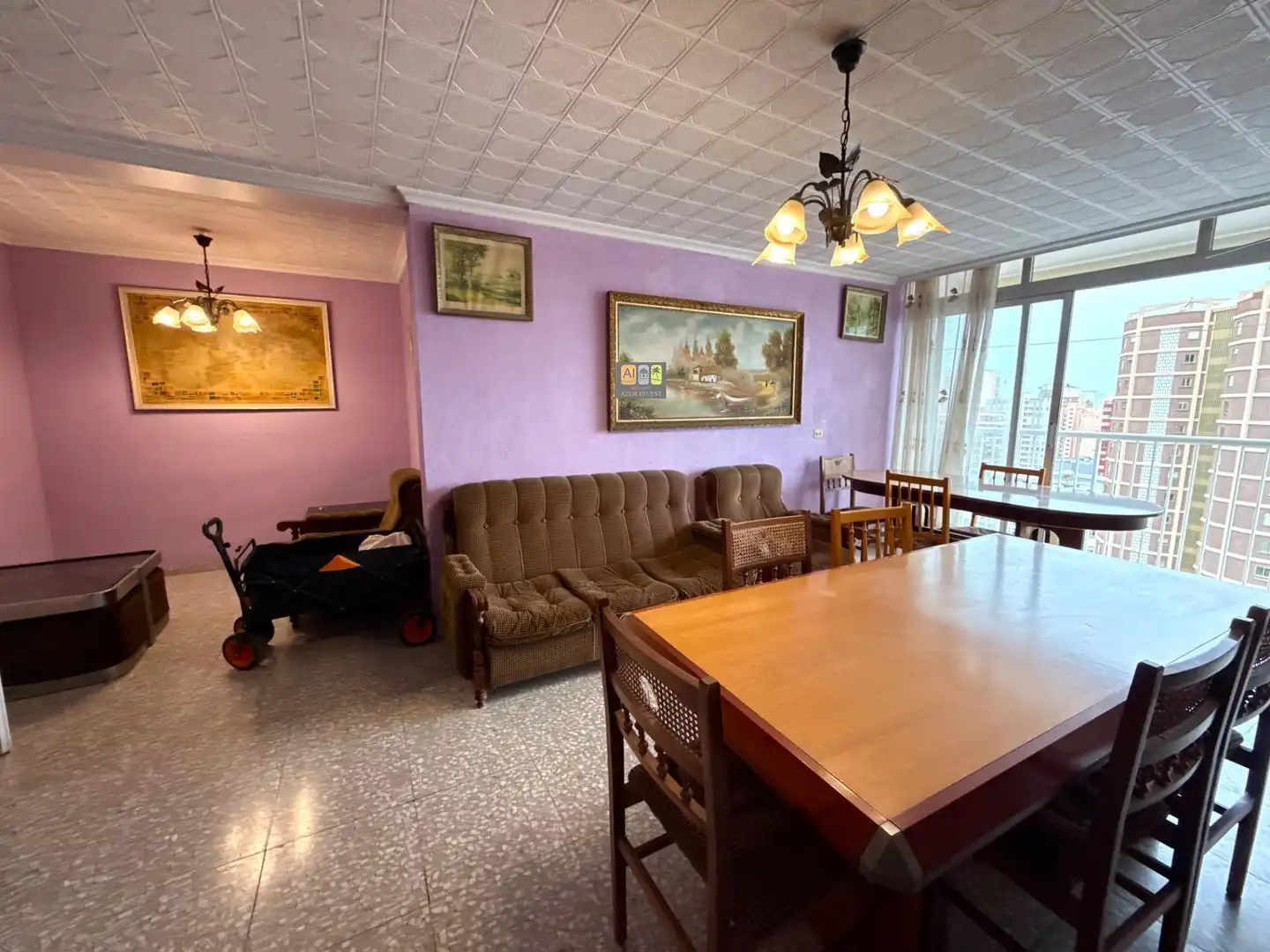 Living room of Apartments for sale in Benidorm  with Terrace and Furnished