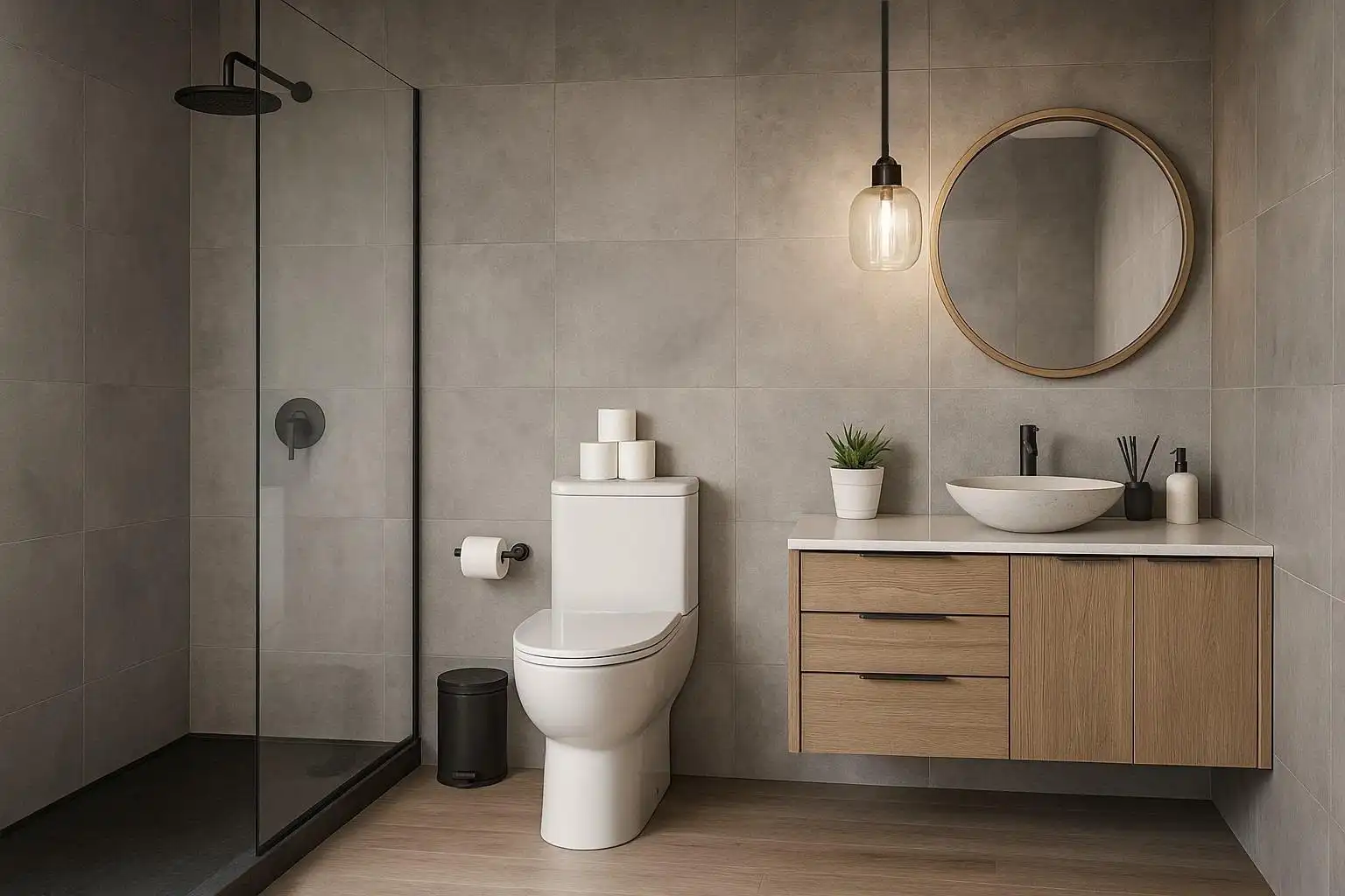 Badezimmer von Wohnungen zum Verkauf in Benejúzar mit Klimaanlage, Privatgarten und Terrasse