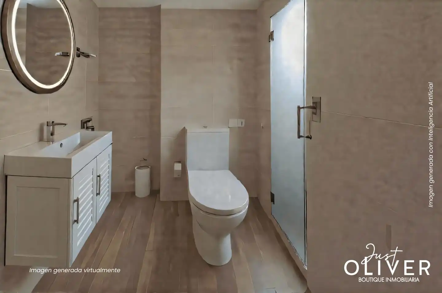 Badezimmer von Dachboden zum Verkauf in Cambrils mit Heizung, Terrasse und Balkon