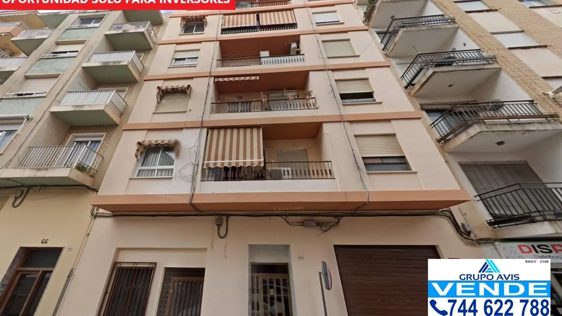 Vista exterior de Piso en venta en Gandia