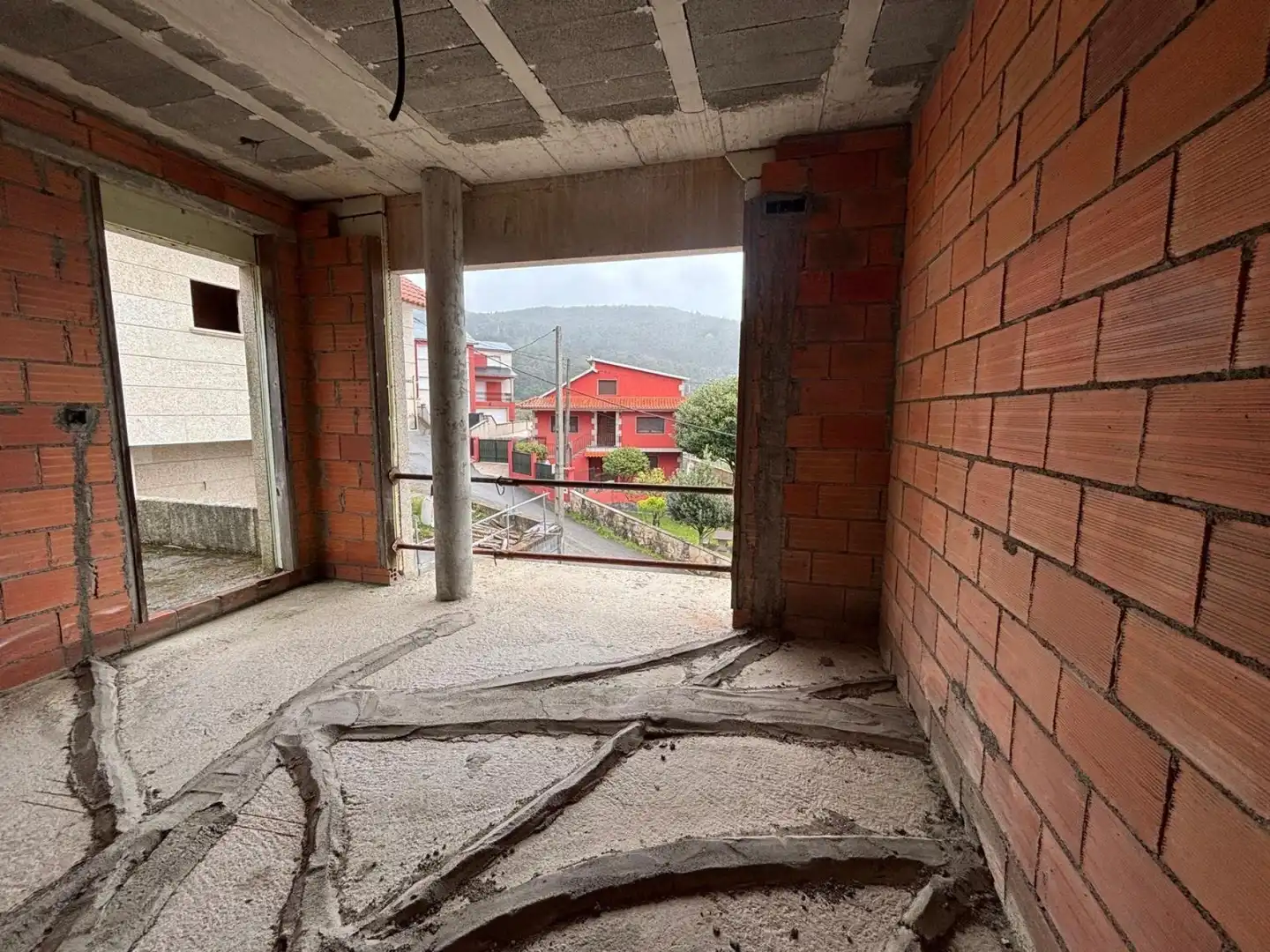 Vista exterior de Casa o xalet en venda en Moaña amb Balcó