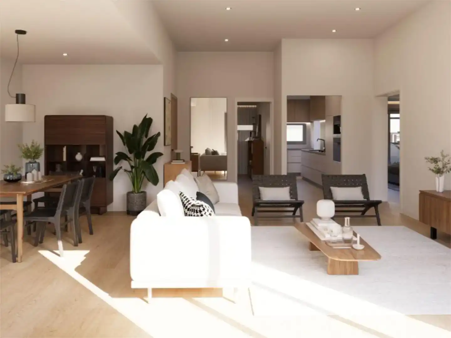 Sala de estar de Piso en venta en Mota del Cuervo con Jardín privado