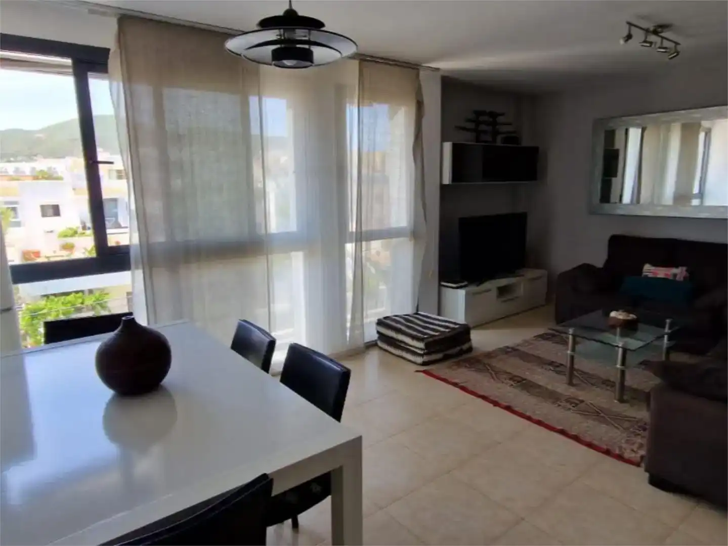 Sala d'estar de Àtic en venda en Eivissa amb Aire condicionat, Moblat i Balcó