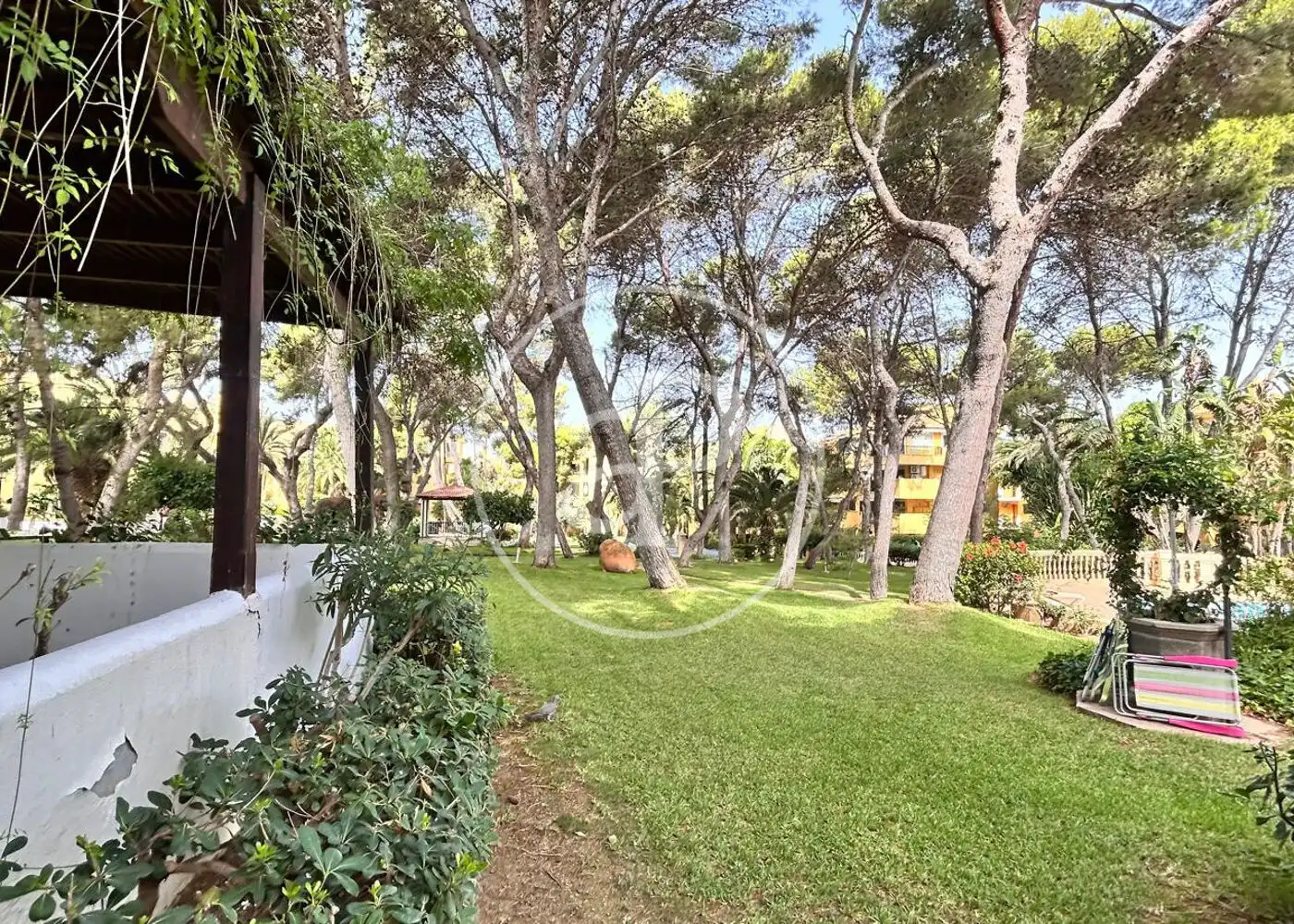 Garten von Dachboden zur Miete in Calvià mit Klimaanlage, Heizung und Privatgarten