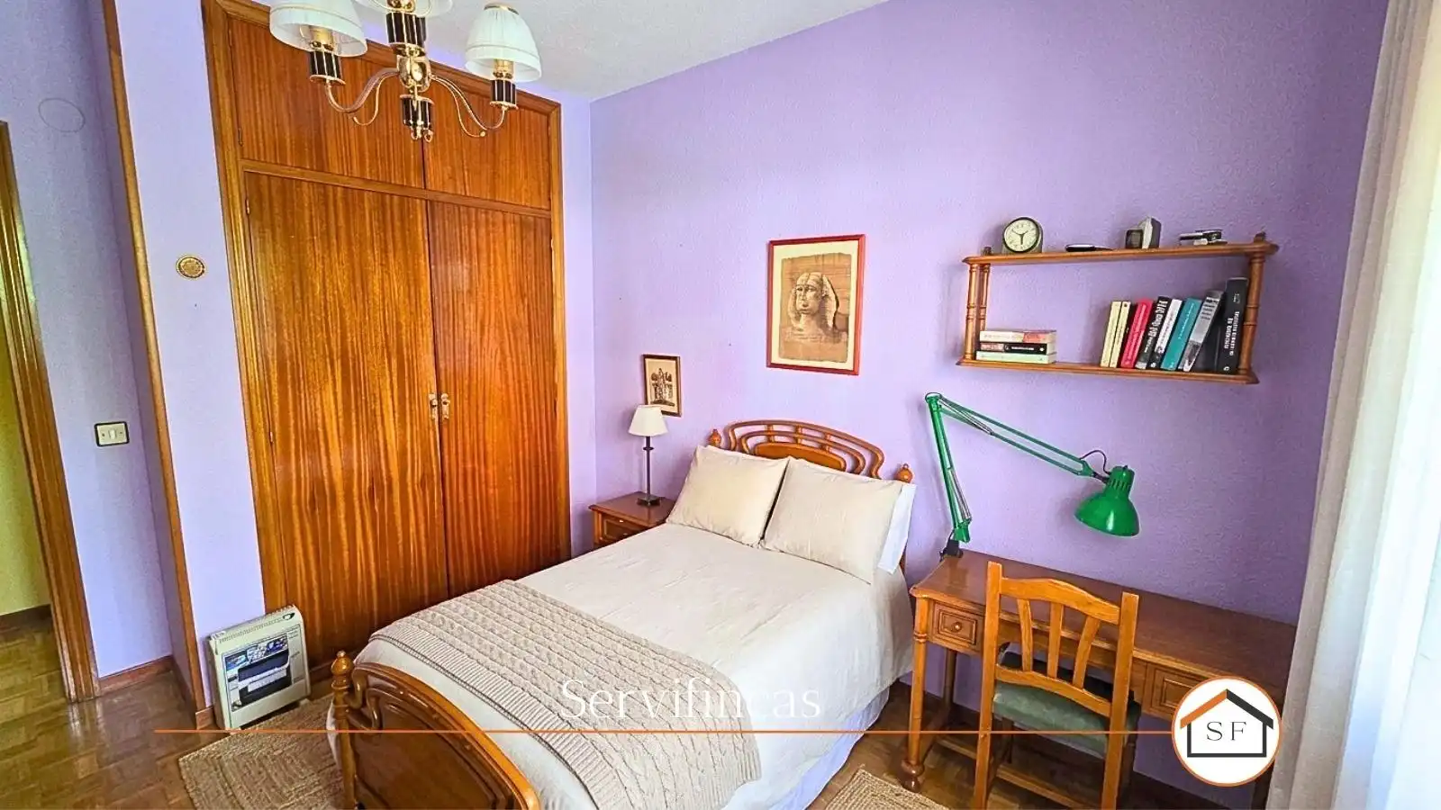 Schlafzimmer von Wohnung zum Verkauf in Madrid mit Klimaanlage, Heizung und Parkett