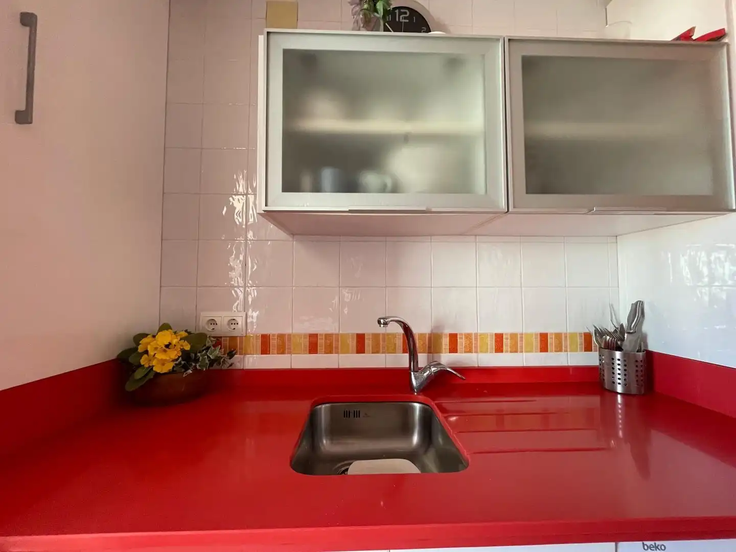 Cocina de Apartamento de alquiler en El Rompido con Aire acondicionado, Calefacción y Amueblado