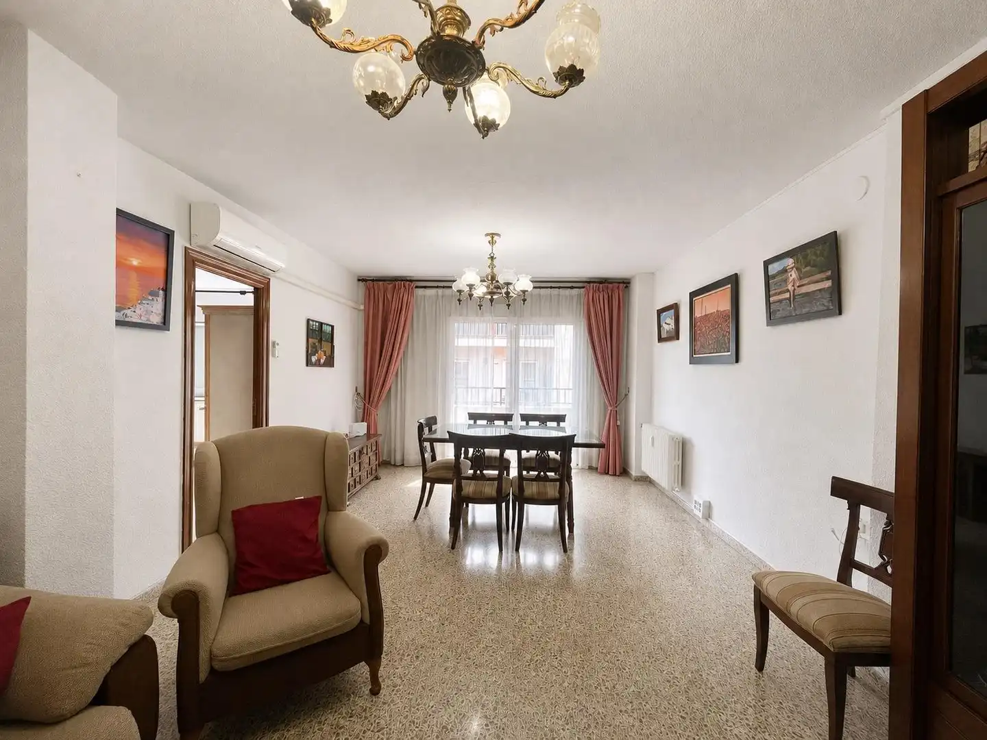 Dining room of Flat for rent in Granada  with Furnished and Balcony