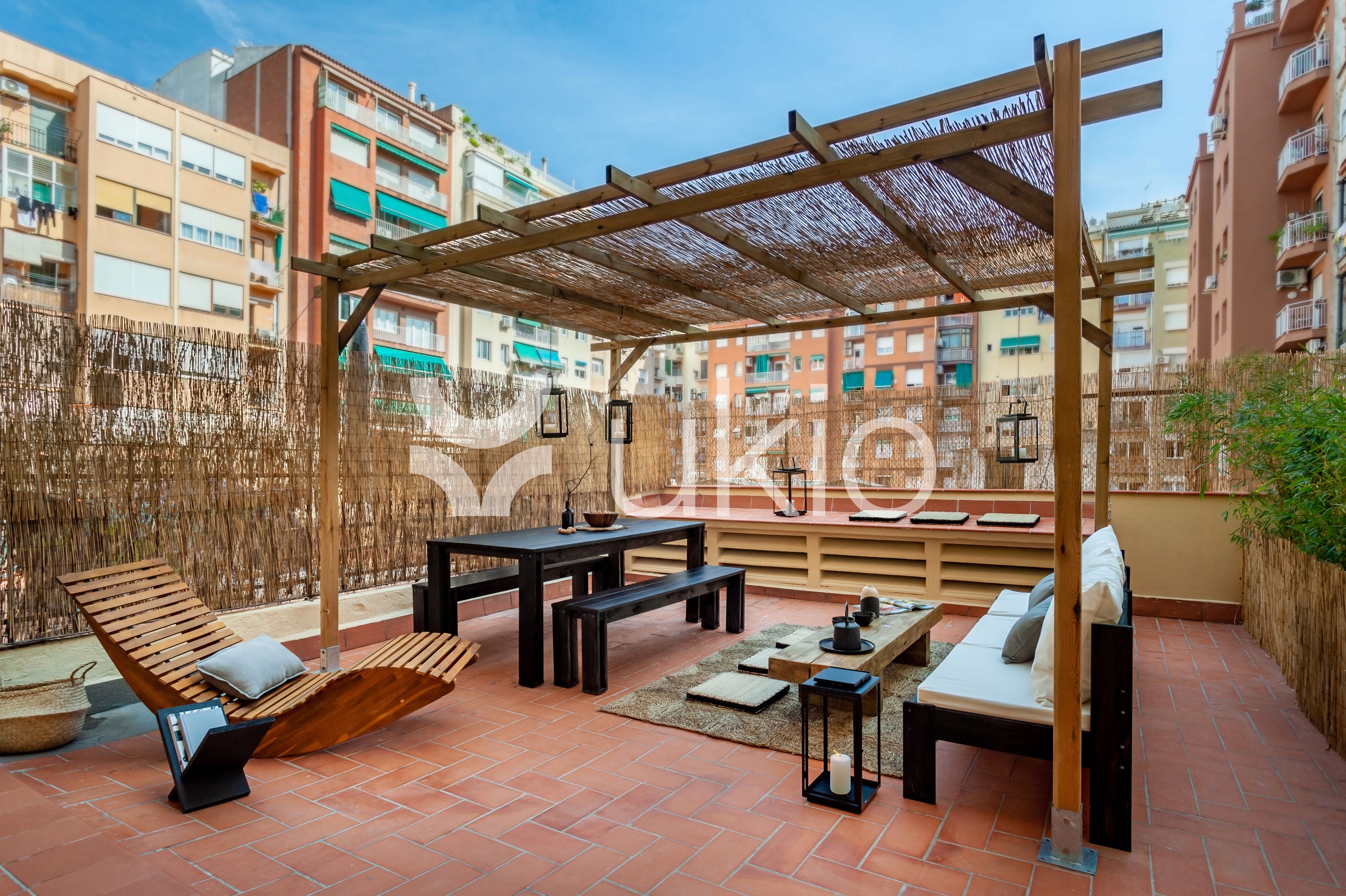 Terrace of Apartment to rent in  Barcelona Capital  with Air Conditioner, Terrace and Furnished