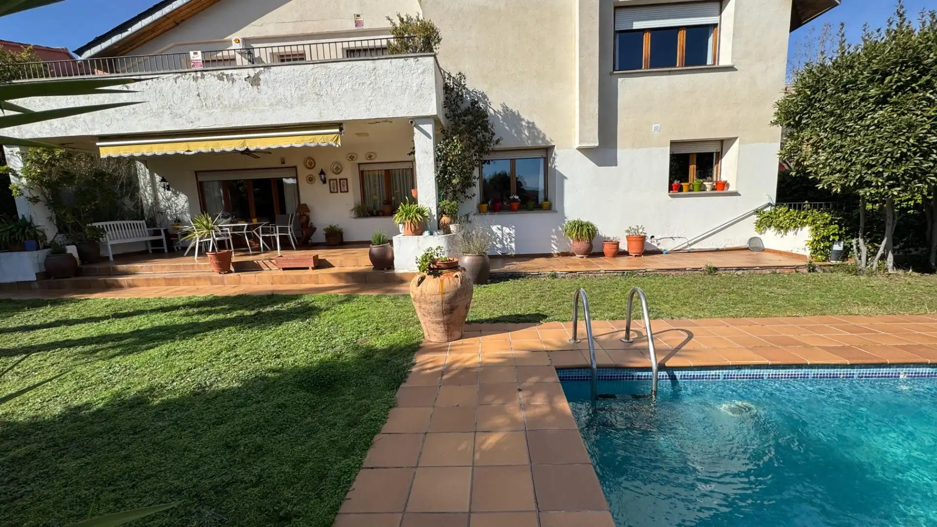 Garden of Houses for sale in Sant Cugat del Vallès  with Heating, Private garden and Parquet flooring