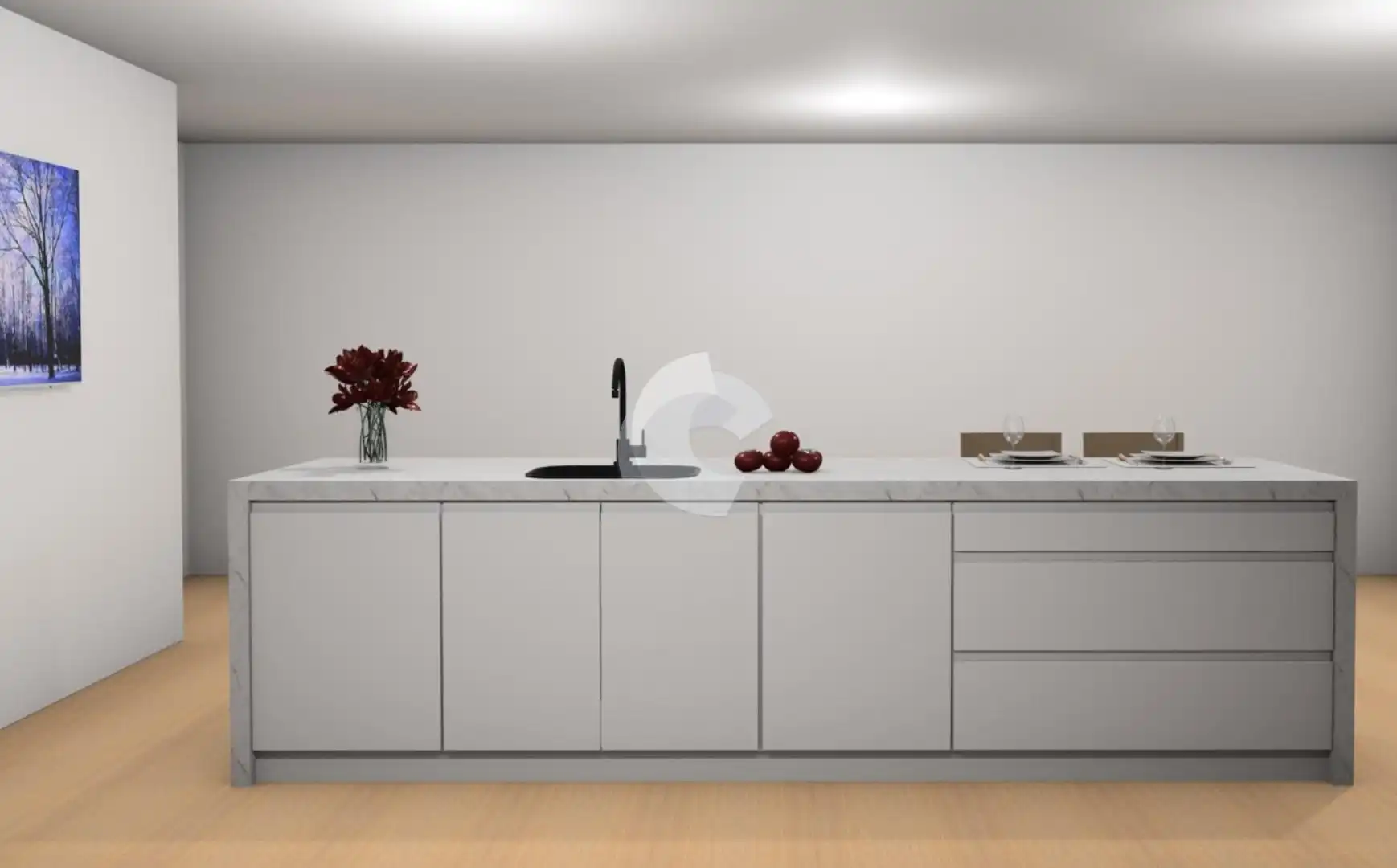 Cocina de Piso en venta en A Coruña Capital  con Calefacción, Trastero y Balcón