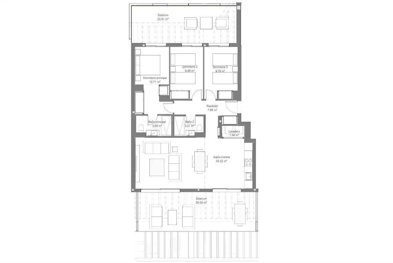 Penthouse with pool for sale in El Pinillo, imagen 15