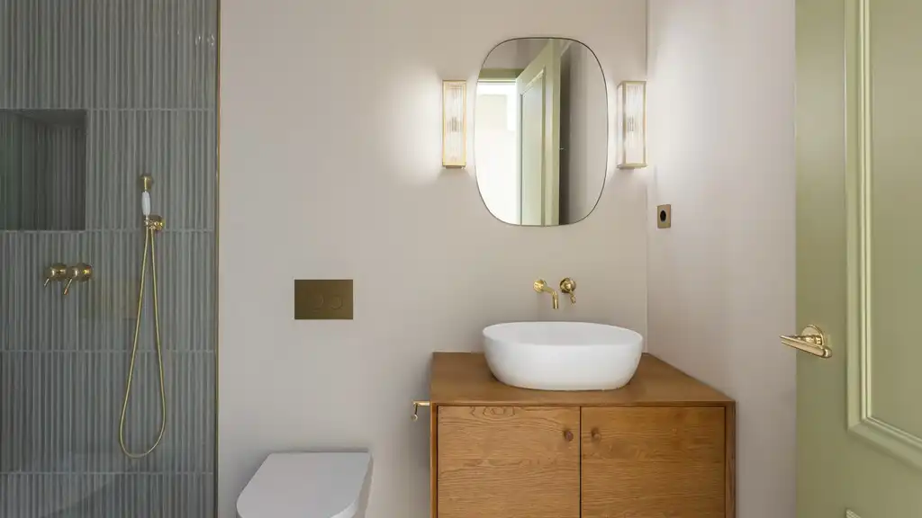 Baño de Apartamento en venta en Barcelona con Aire acondicionado, Jardín privado y Parquet