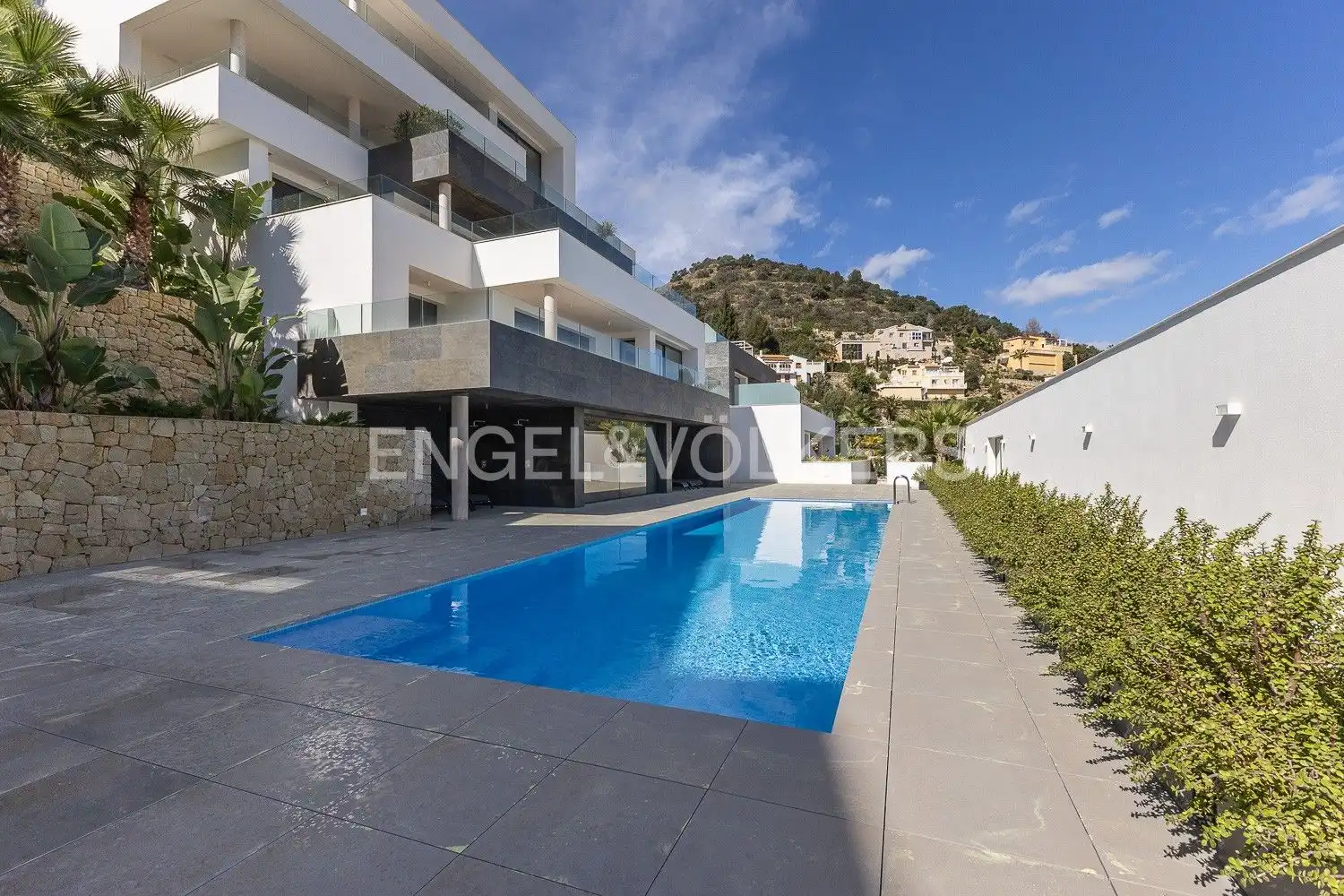 Swimming pool of Flat for sale in Pedreguer  with Air Conditioner, Heating and Private garden