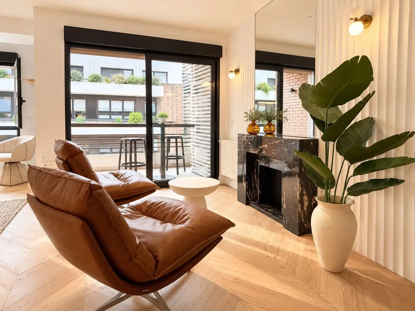 Living room of Flat for sale in Barrio de Salamanca