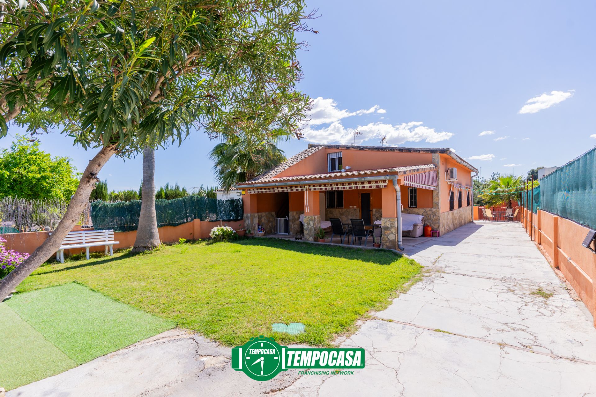 Garden of Single-family semi-detached for sale in Riba-roja de Túria  with Air Conditioner, Private garden and Terrace