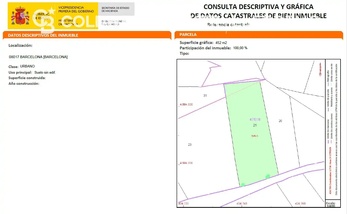 Residential land for sale in Sarrià - Sant Gervasi, imagen 13