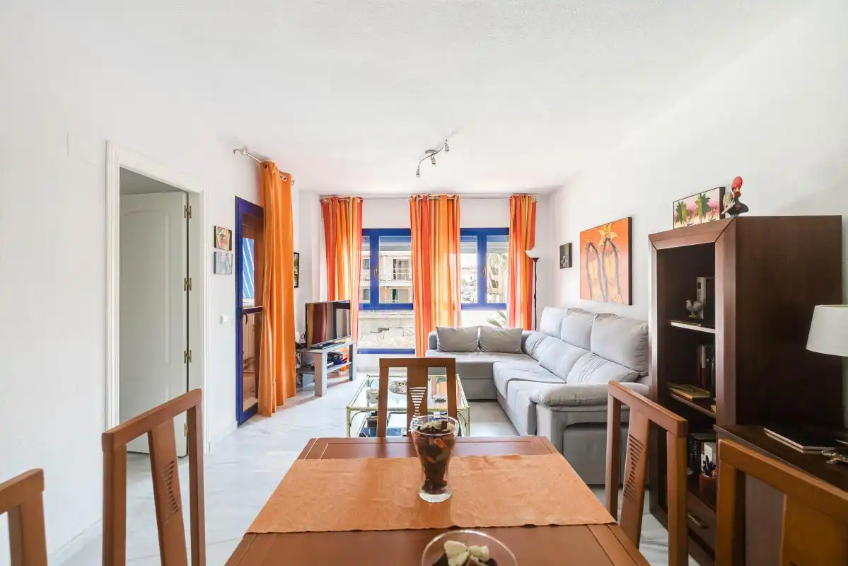 Living room of Flat for sale in Manilva  with Air Conditioner, Heating and Terrace