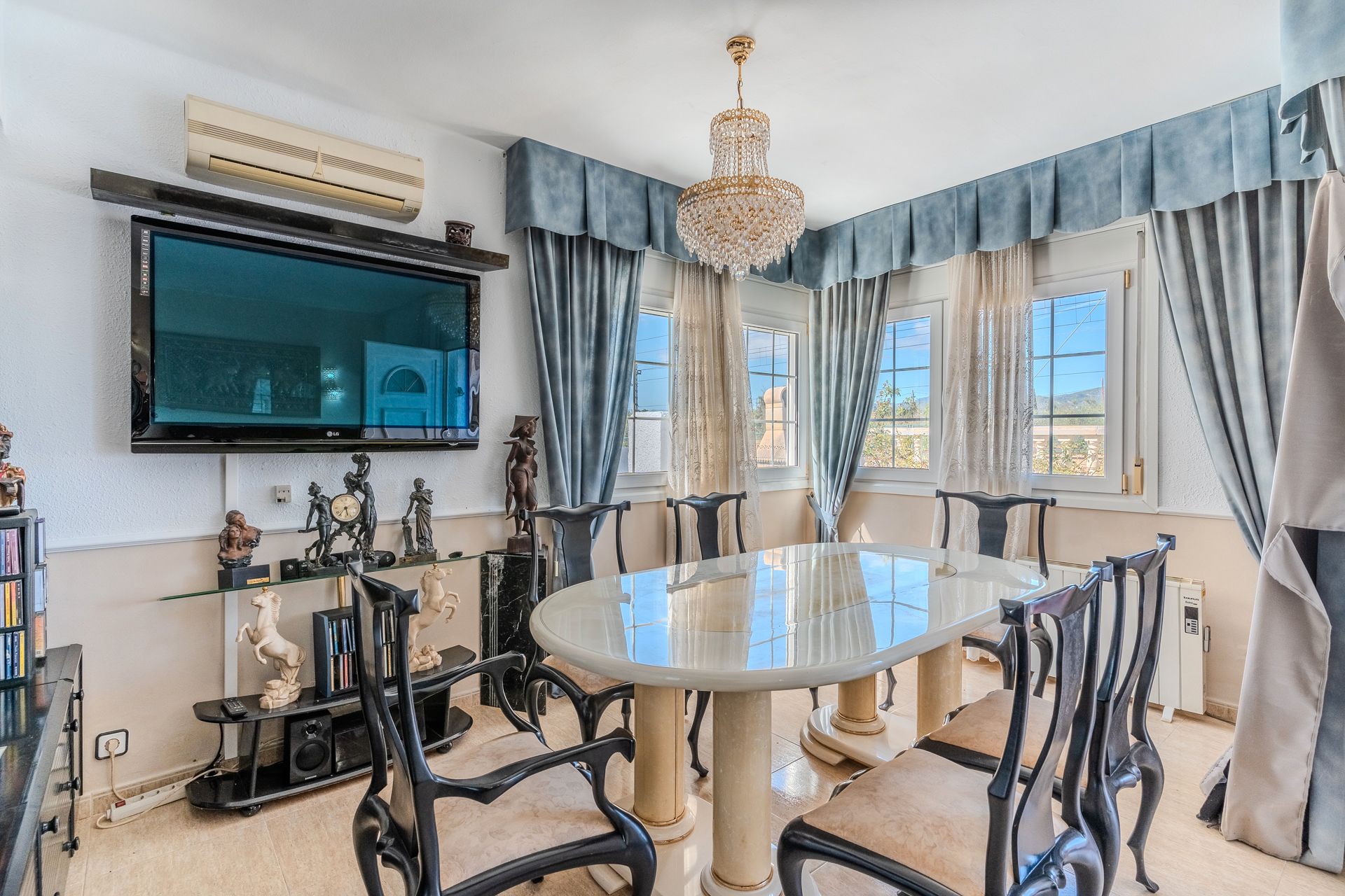 Dining room of Single-family semi-detached for sale in L'Ampolla  with Air Conditioner, Heating and Terrace