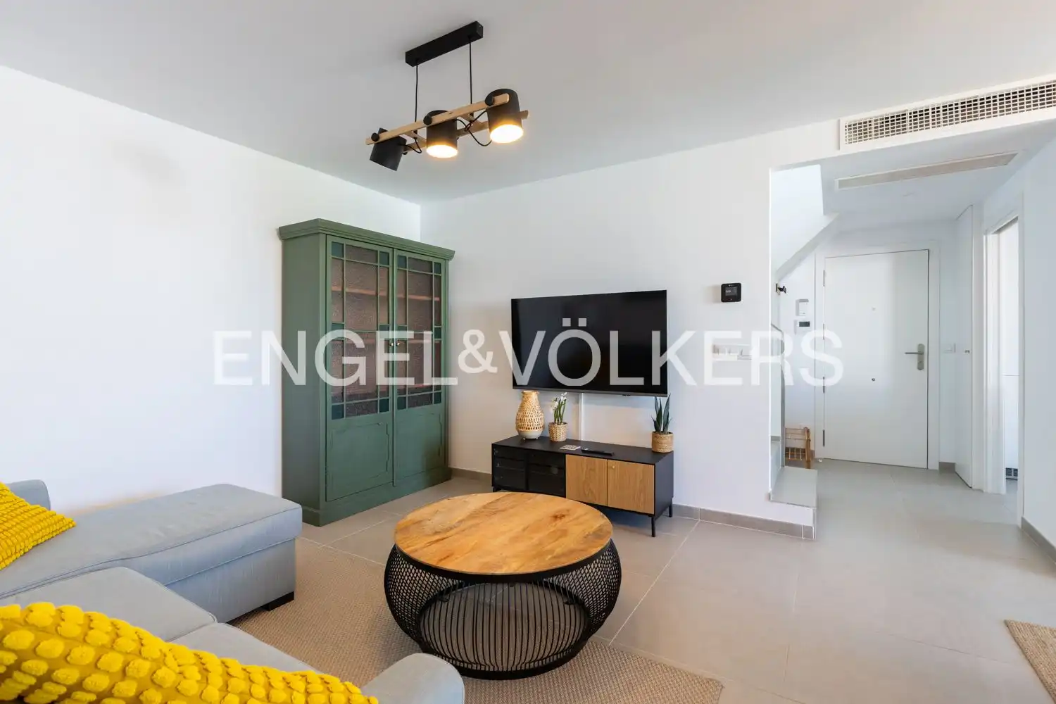 Sala d'estar de Àtic de lloguer en Jávea / Xàbia amb Aire condicionat, Calefacció i Terrassa
