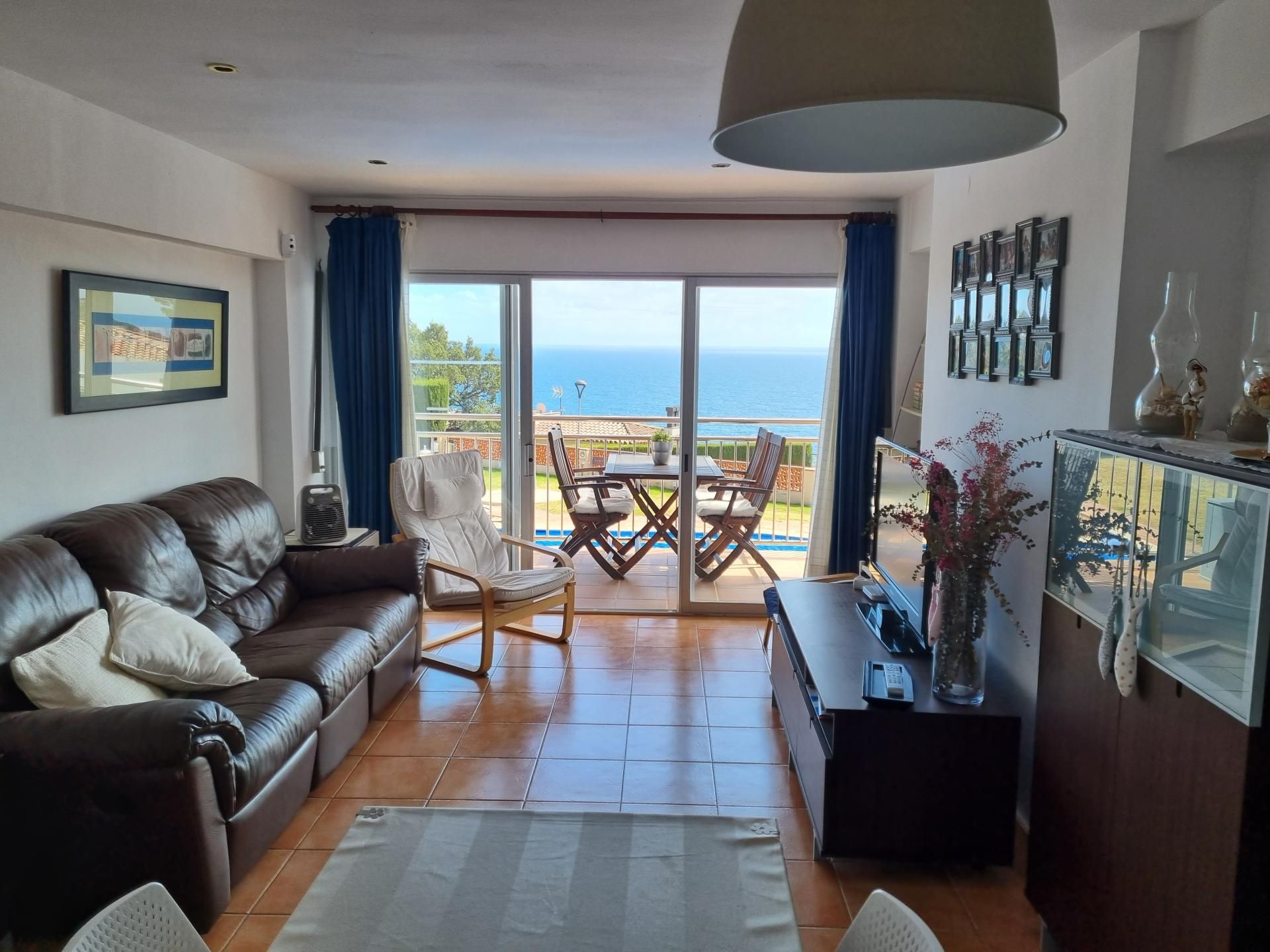 Living room of Apartment for sale in Sant Feliu de Guíxols  with Heating, Private garden and Terrace