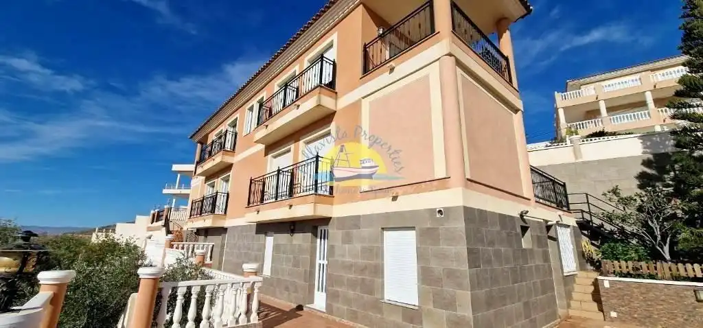 Vista exterior de Casa o chalet en venta en Mazarrón con Aire acondicionado, Jardín privado y Terraza