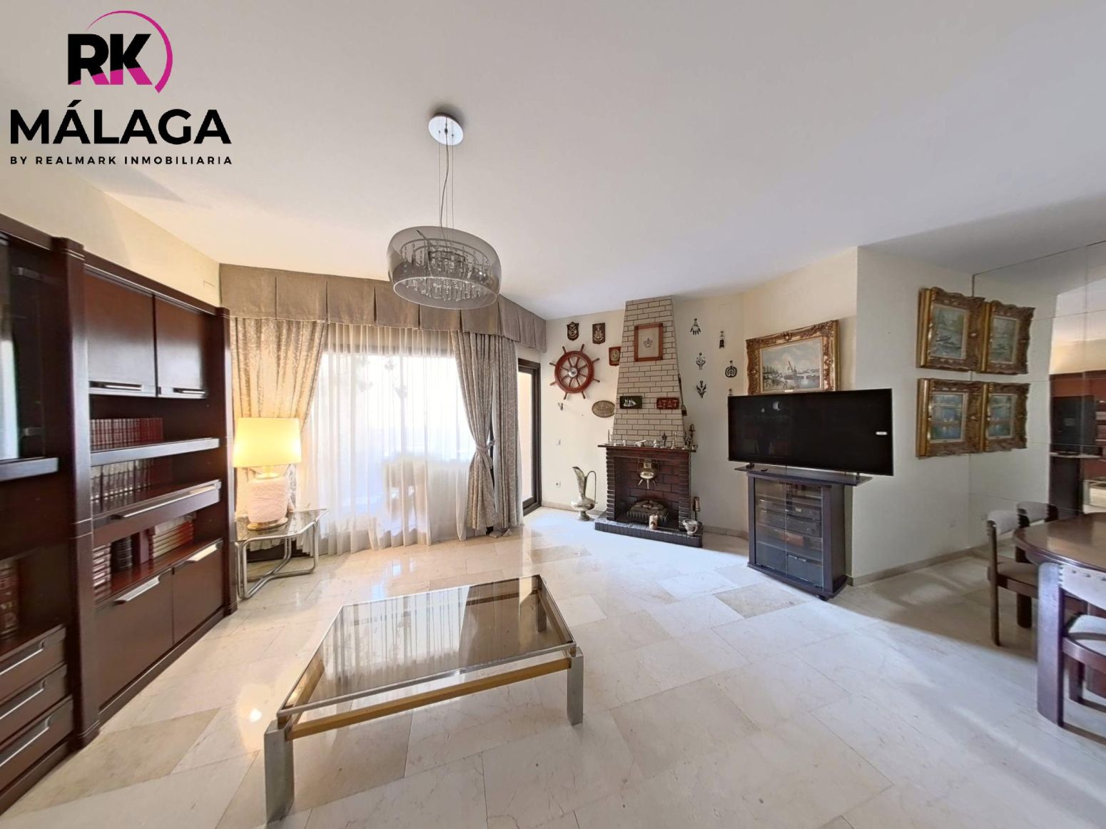Living room of Flat for sale in Málaga Capital  with Air Conditioner, Private garden and Terrace