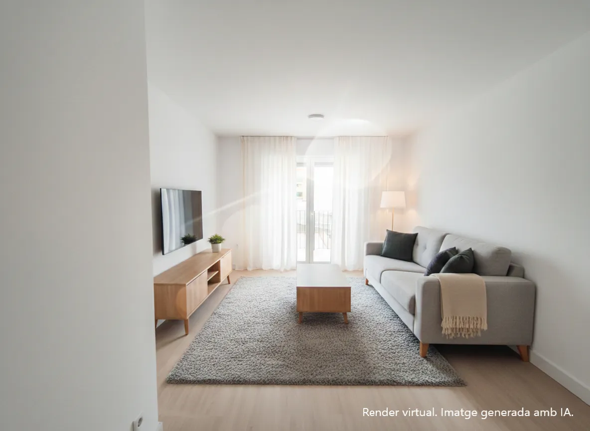 Living room of Duplex for sale in Salt  with Air Conditioner, Heating and Parquet flooring