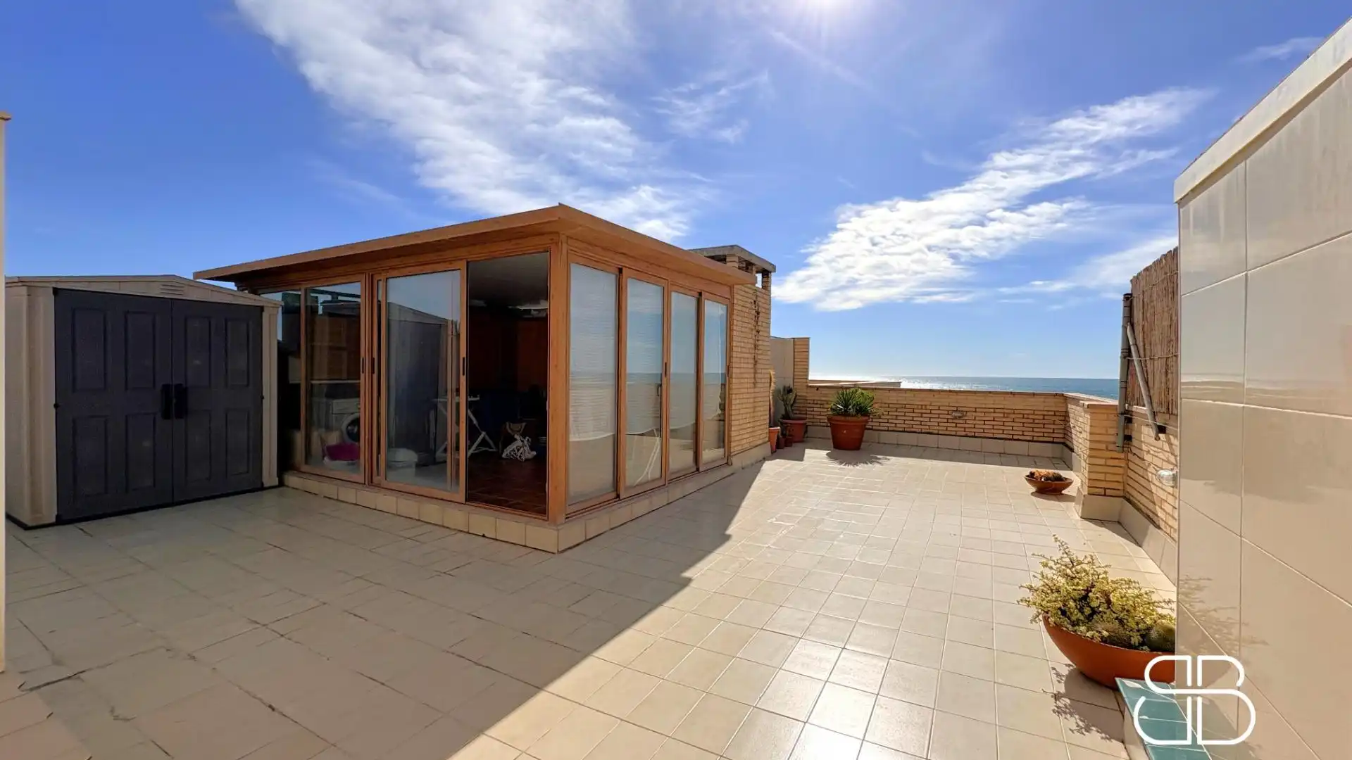 Terrace of Attic for sale in Castelldefels  with Heating, Private garden and Parquet flooring