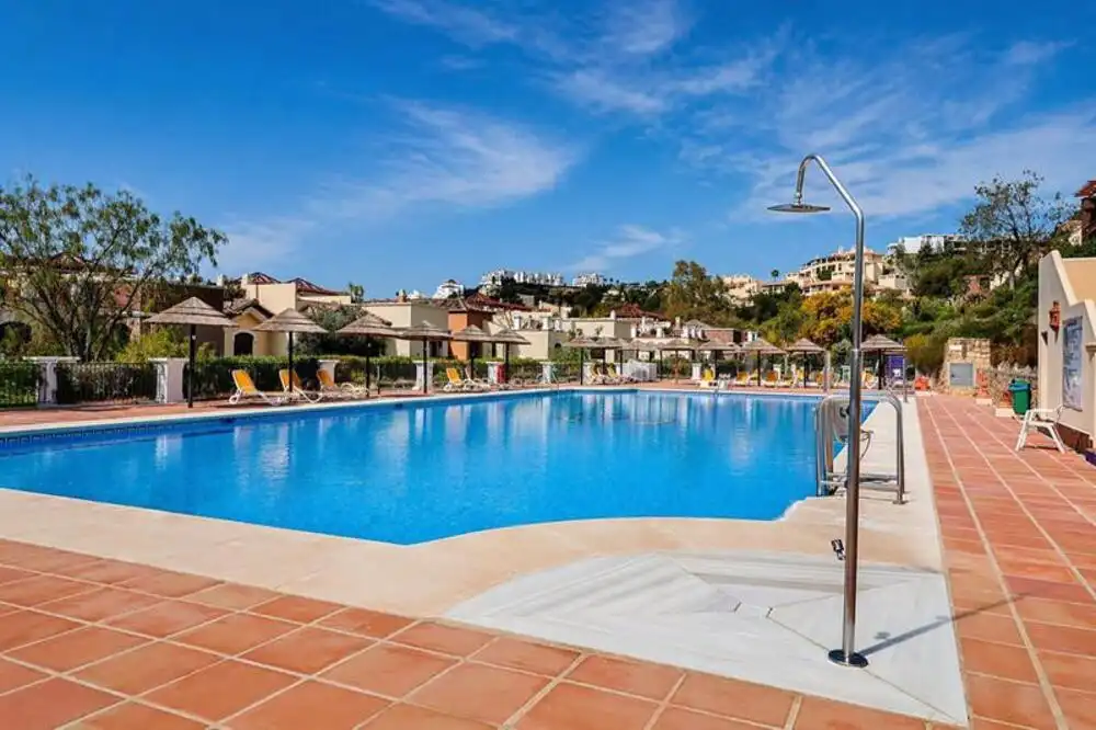 Swimming pool of Apartments for sale in Estepona  with Air Conditioner, Terrace and Storage room