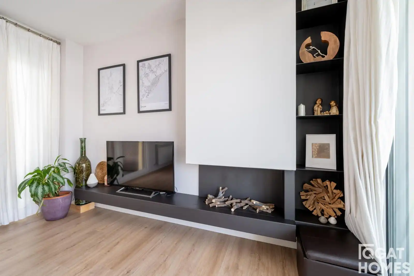 Living room of Attic for sale in Sant Cugat del Vallès  with Air Conditioner, Heating and Storage room