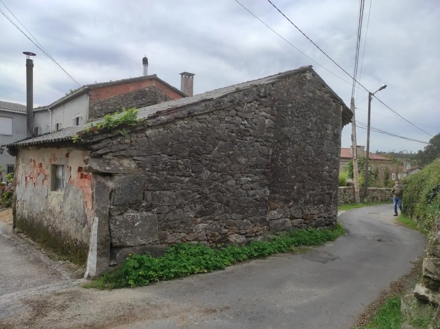 Vista exterior de Casa o xalet en venda en Santiago de Compostela 