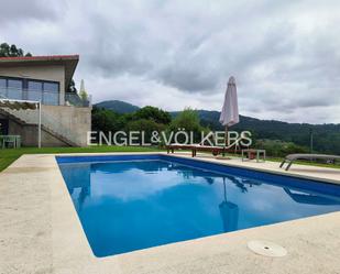 Piscina de Casa o xalet en venda en Vilaboa amb Terrassa, Piscina i Balcó