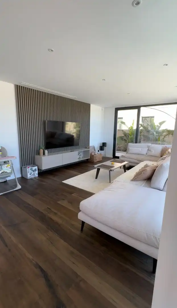 Sala de estar de Casa o chalet en venta en Pilar de la Horadada con Aire acondicionado, Jardín privado y Terraza