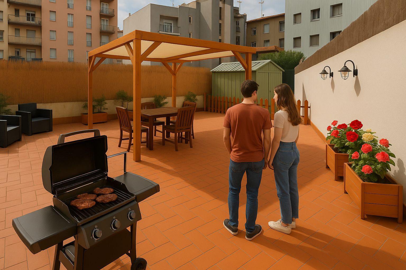 Terrassa de Dúplex en venda en Vilafranca del Penedès amb Aire condicionat, Calefacció i Jardí privat