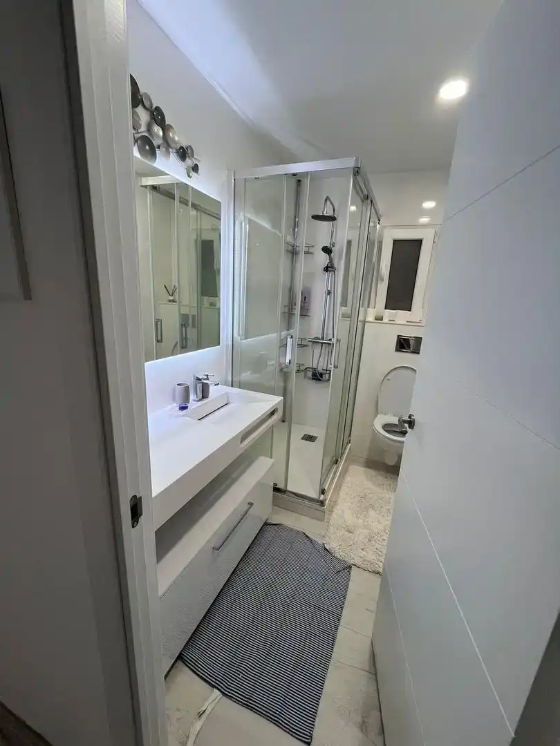 Bathroom of Flat for share in Calafell  with Air Conditioner, Storage room and Furnished