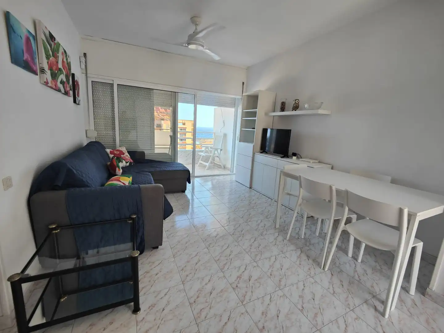 Sala d'estar de Apartament de lloguer en Candelaria amb Moblat, Rentadora i Balcó