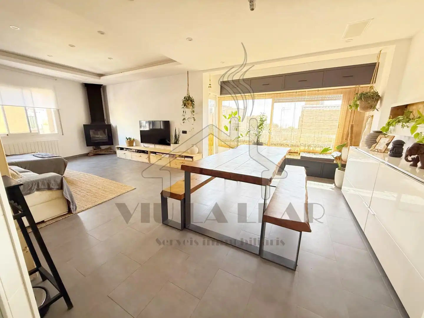 Sala de estar de Piso en venta en Mataró con Calefacción