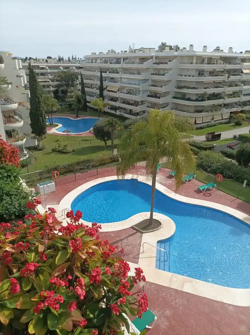 Swimming pool of Flat for rent in San Pedro de Alcántara