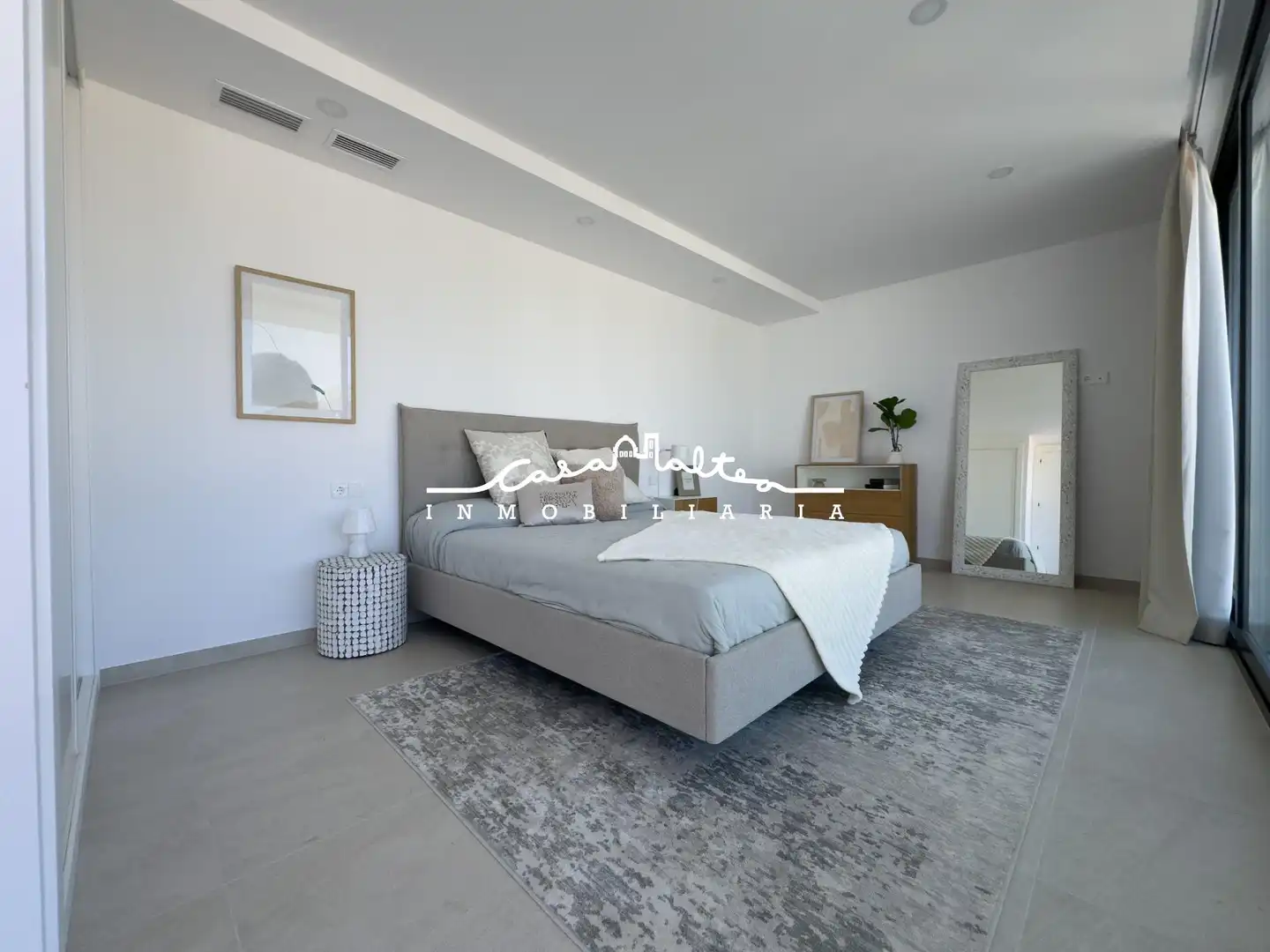 Bedroom of Detached homes for sale in Calpe / Calp  with Air Conditioner, Private garden and Terrace