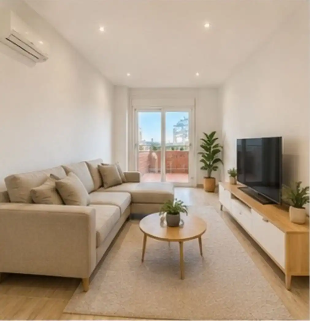 Sala de estar de Piso en venta en Sant Feliu de Llobregat