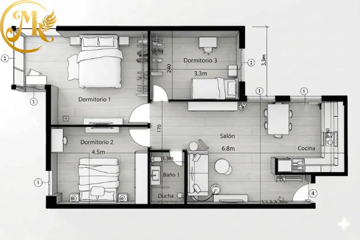 Flat with lift to rent in Calle de Benidorm, imagen 16