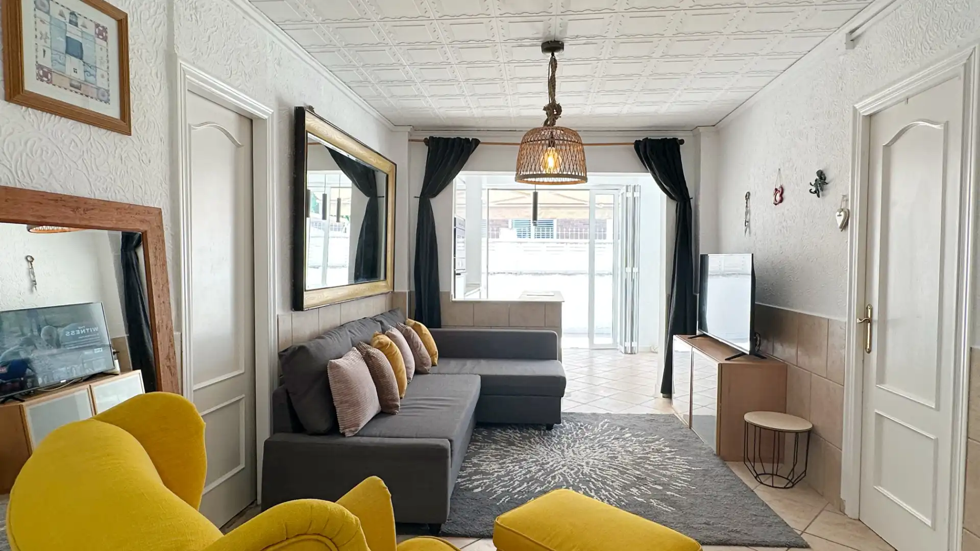 Sala de estar de Casa o chalet de alquiler en Gandia con Aire acondicionado, Calefacción y Terraza