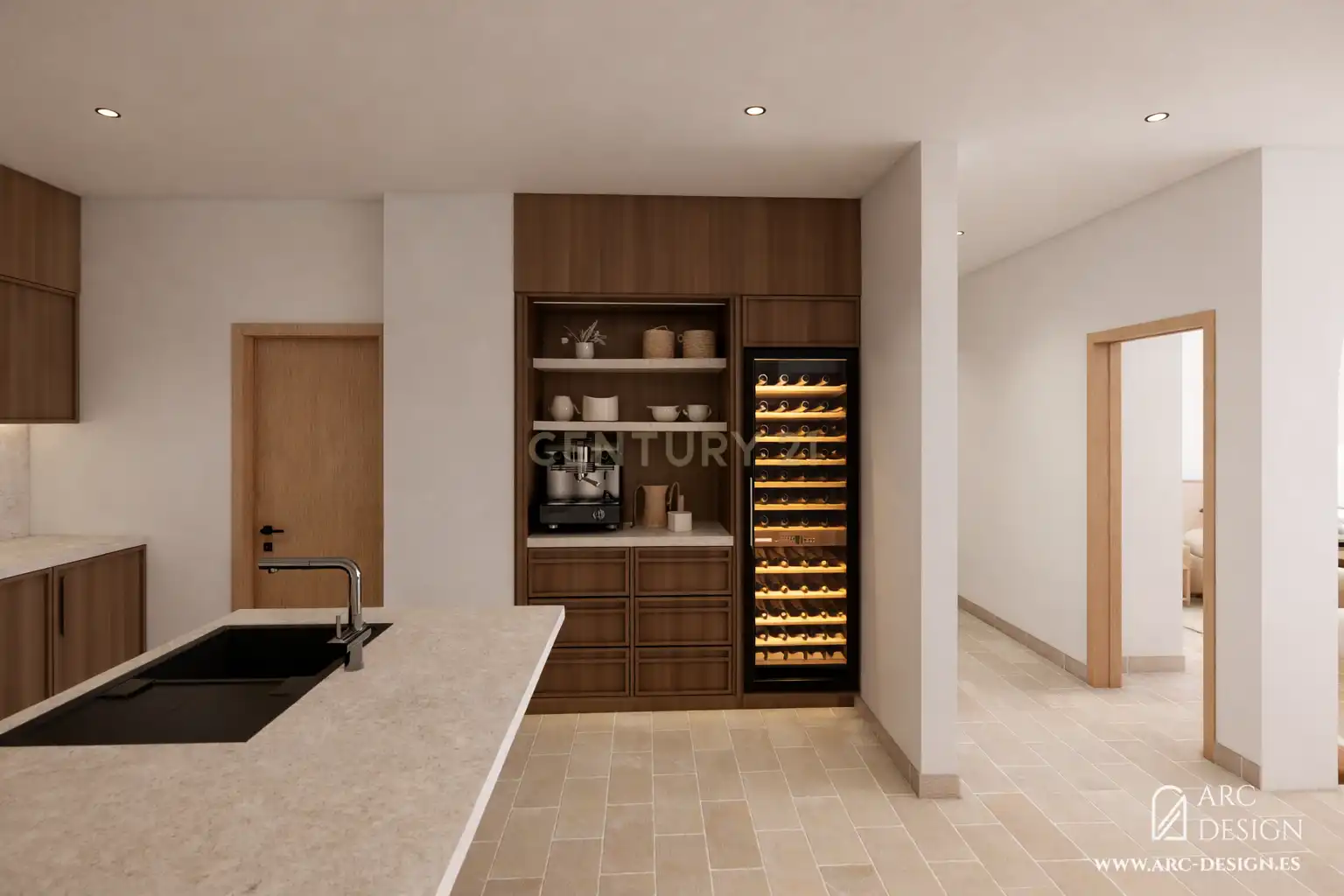 Kitchen of Flat for sale in Málaga  with Air Conditioner and Community pool