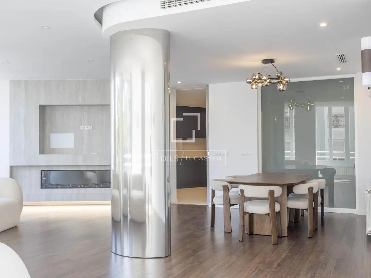 Dining room of Flat for rent in Valencia  with Air Conditioner, Heating and Parquet flooring